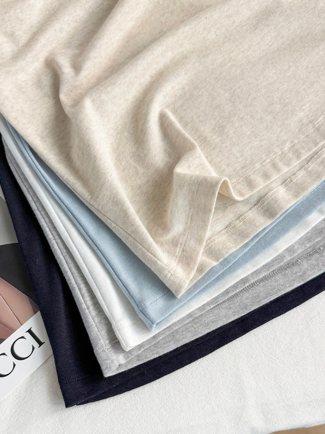 U-Neck Lyocell Linen T-Shirt for Women, Regular Shoulder Short-Sleeve Loose Thin Top, 2026 Summer New Style, Base Layer