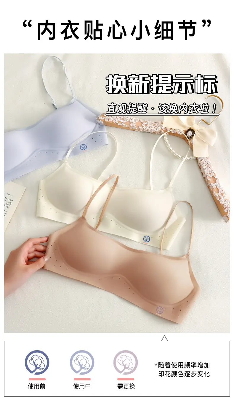 Seamless Backless Low-Neck Bra for Small Busts, Anti-Sagging, Low-Waist, Beautiful Back, High-Elastic Thin Straps, Invisible Breathable Bra — feature 14