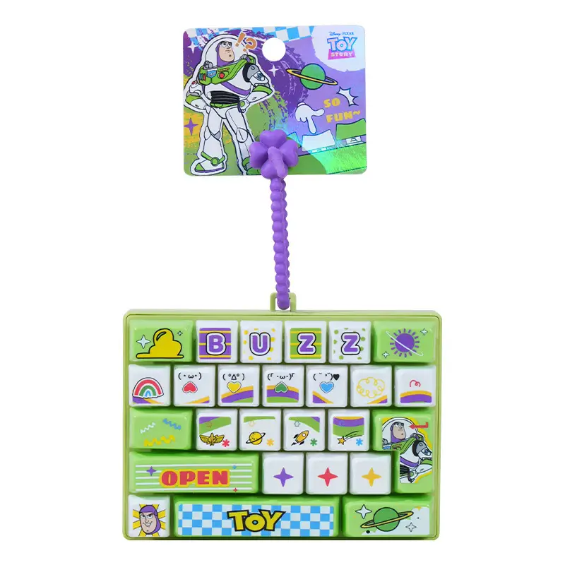Original Toy Story Keychain Creative Stress-Relief Keyboard Keycap Fingertip Press Key Toy Pendant