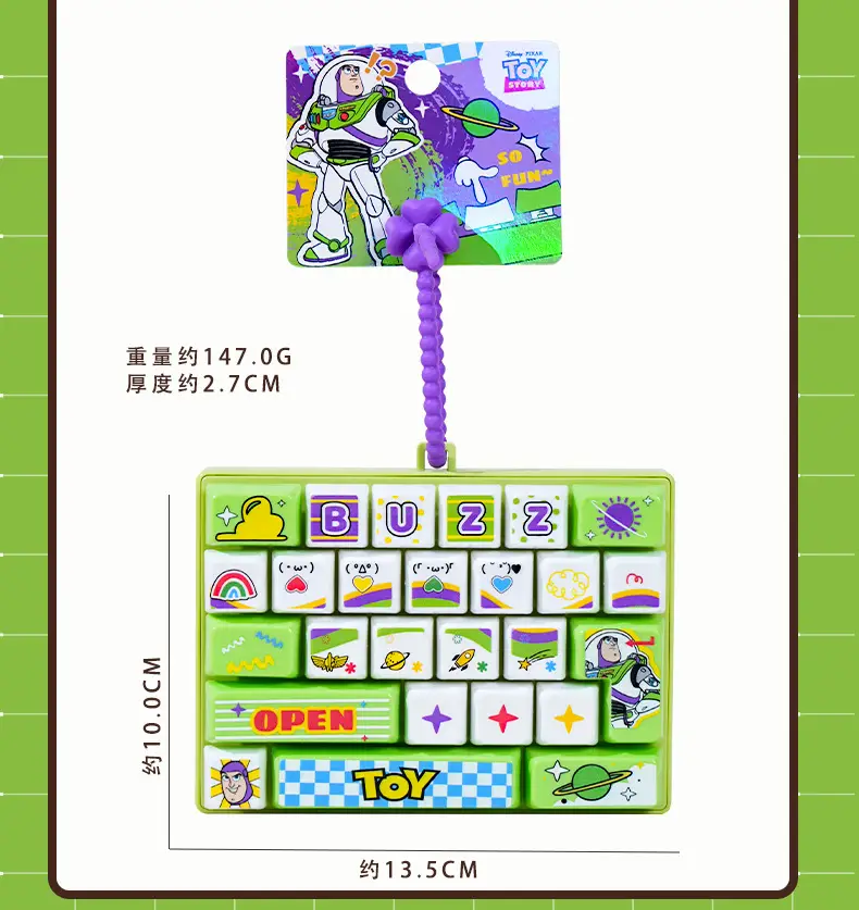 Original Toy Story Keychain Creative Stress-Relief Keyboard Keycap Fingertip Press Key Toy Pendant — feature 10