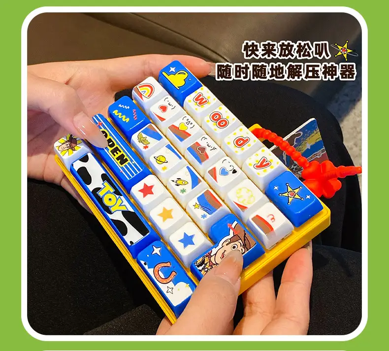 Original Toy Story Keychain Creative Stress-Relief Keyboard Keycap Fingertip Press Key Toy Pendant — feature 14