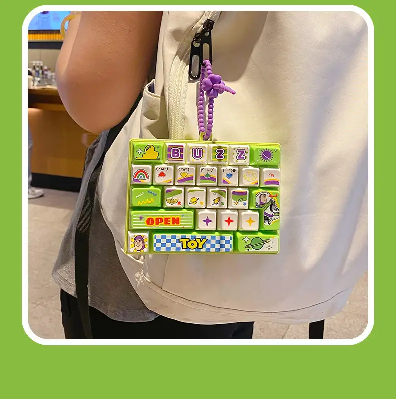 Original Toy Story Keychain Creative Stress-Relief Keyboard Keycap Fingertip Press Key Toy Pendant — feature 18