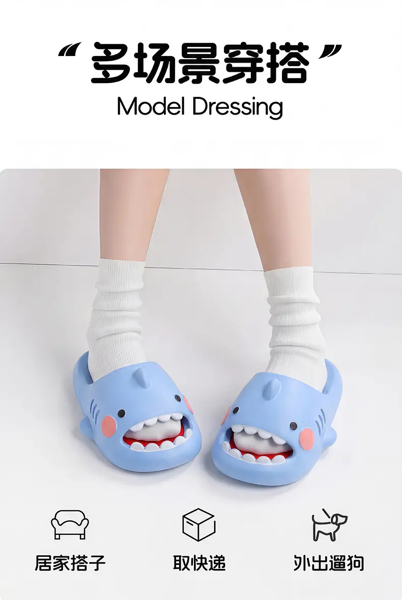 Shark Children's Sandals for Boys 2026 New Model Shark Girls' Pvc Summer Hollow-Out Sandals for Boys Beach — feature 10