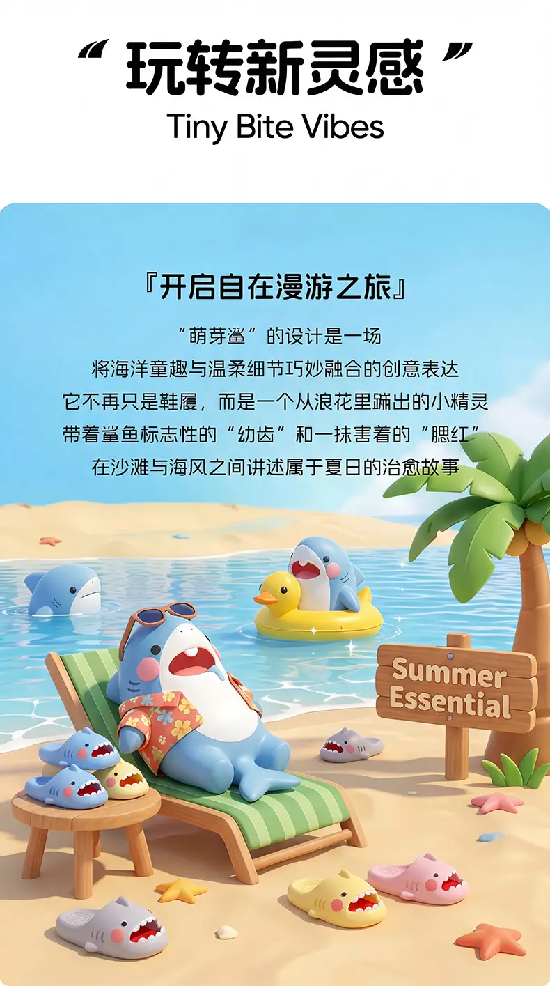 Shark Children's Sandals for Boys 2026 New Model Shark Girls' Pvc Summer Hollow-Out Sandals for Boys Beach — feature 2