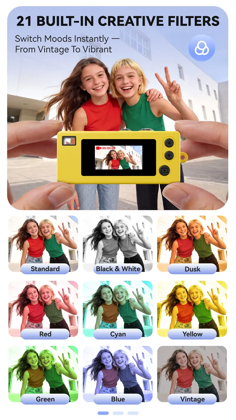 G65 Thumb-Sized Mini Digital Camera for Students, Small Sports Camera for Children, Pocket Camera for Photo and Video Recording — feature 7