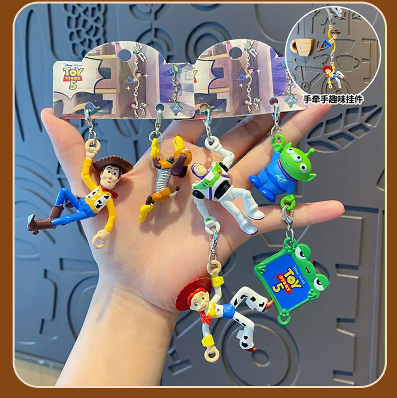 Authentic Toy Story Climbing Pendant Keychain Creative Cartoon Woody Doll Backpack Buckle Pendant — feature 11