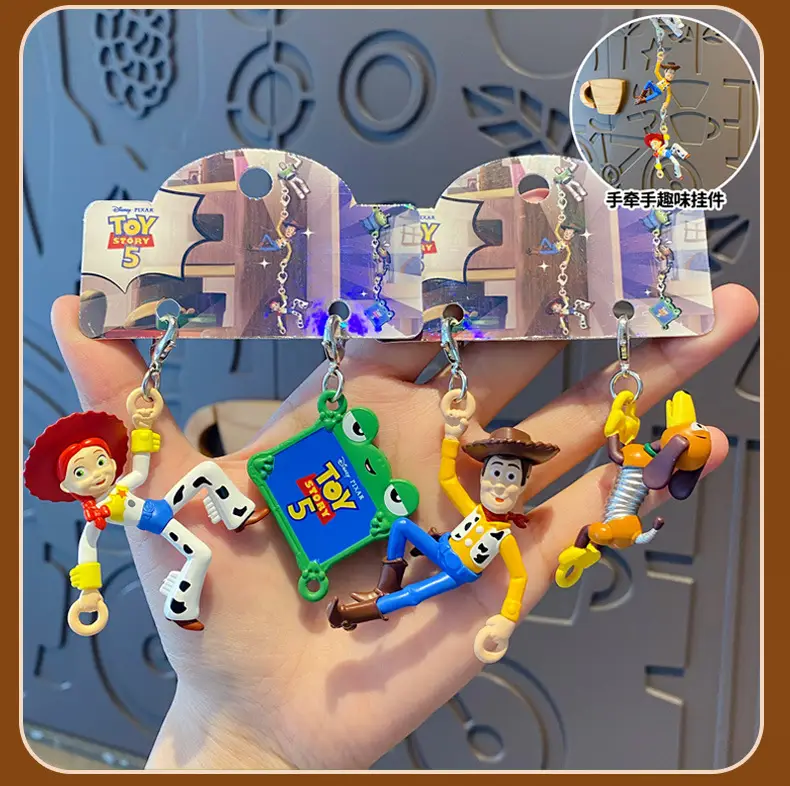 Authentic Toy Story Climbing Pendant Keychain Creative Cartoon Woody Doll Backpack Buckle Pendant — feature 12