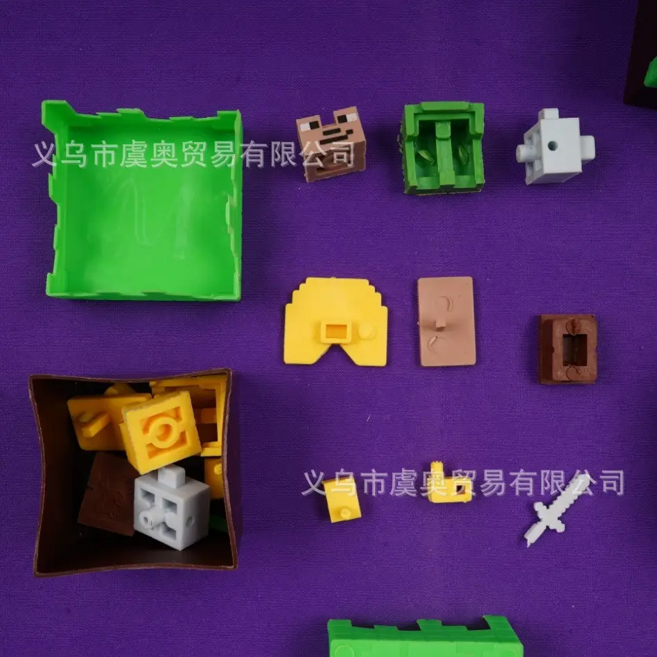 Minecraft Block Building Erasers Mc Cartoon Children's Educational Toys Gift Set Eraser Wholesale — feature 3