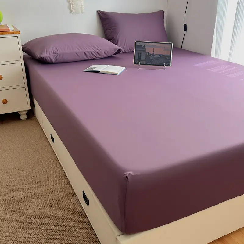 Class a Summer Cooling Ice Silk Bed Sheet Three-Piece Set, Ice Silk Bed Cover, Simmons Mattress Protector, Dustproof Bed Cover