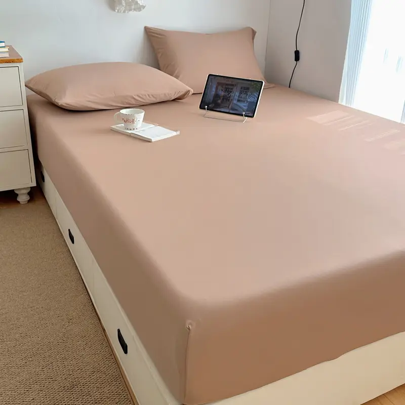 Class a Summer Cooling Ice Silk Bed Sheet Three-Piece Set, Ice Silk Bed Cover, Simmons Mattress Protector, Dustproof Bed Cover