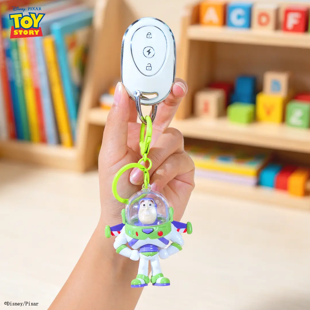Authentic Toy Story Keychain Cartoon Cute Buzz Lightyear Action Figure Keychain Bag Pendant