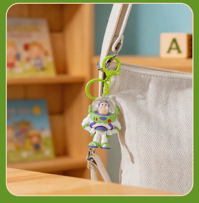 Authentic Toy Story Keychain Cartoon Cute Buzz Lightyear Action Figure Keychain Bag Pendant — feature 12