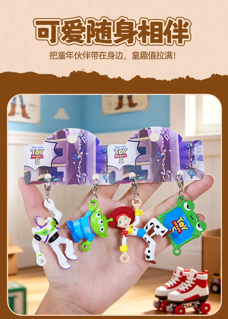 Authentic Toy Story Buzz Lightyear Climbing Clasp Keychain Cartoon Cute Woody Doll Backpack Pendant — feature 10