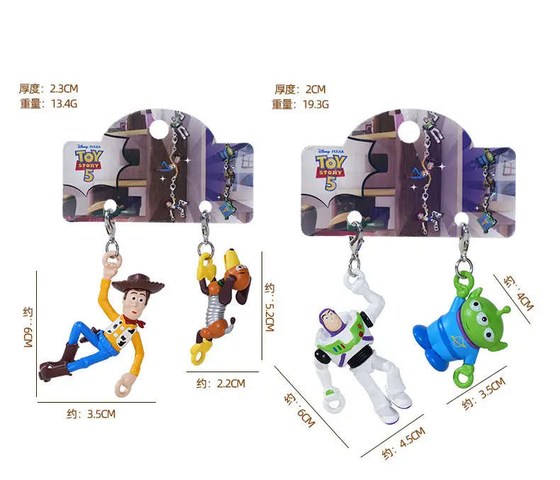 Authentic Toy Story Buzz Lightyear Climbing Clasp Keychain Cartoon Cute Woody Doll Backpack Pendant — feature 8