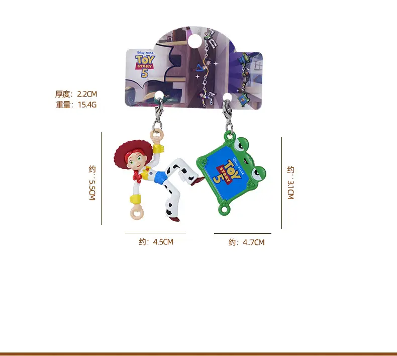 Authentic Toy Story Buzz Lightyear Climbing Clasp Keychain Cartoon Cute Woody Doll Backpack Pendant — feature 9