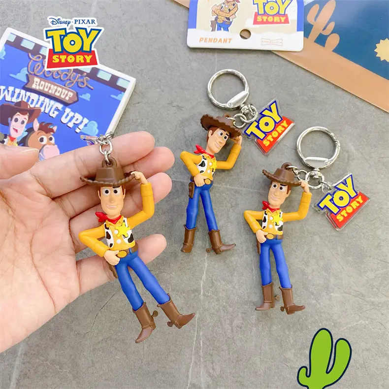 Authentic Disney Toy Story Cartoon Keychain Cute Female Buzz Lightyear Woody Jessie Backpack Pendant — feature 10