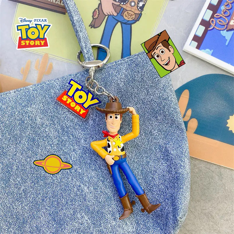 Authentic Disney Toy Story Cartoon Keychain Cute Female Buzz Lightyear Woody Jessie Backpack Pendant — feature 11