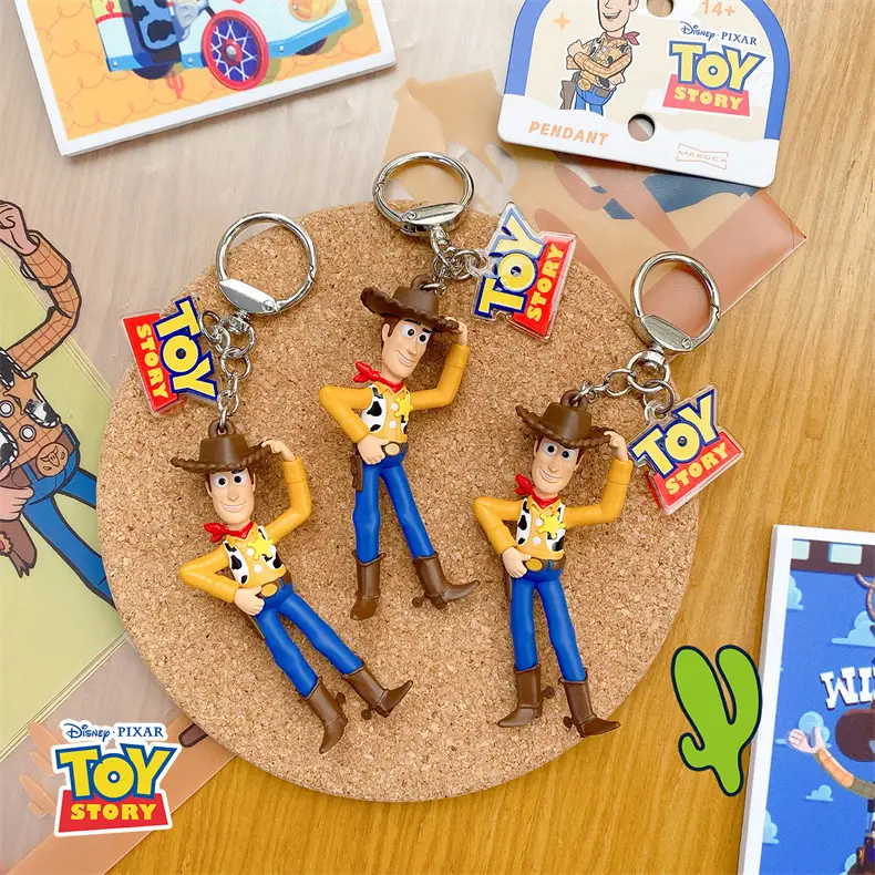 Authentic Disney Toy Story Cartoon Keychain Cute Female Buzz Lightyear Woody Jessie Backpack Pendant — feature 13