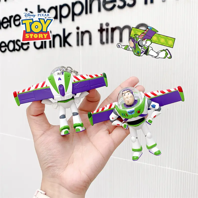 Authentic Disney Toy Story Cartoon Keychain Cute Female Buzz Lightyear Woody Jessie Backpack Pendant — feature 4