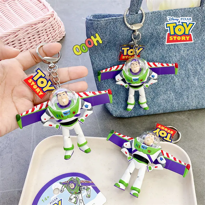 Authentic Disney Toy Story Cartoon Keychain Cute Female Buzz Lightyear Woody Jessie Backpack Pendant — feature 7