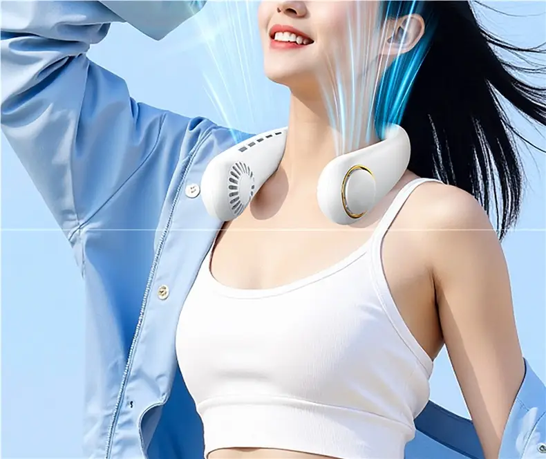 Hanging Neck Fan 2026 New Model Silent Small Portable Bladeless Cooling Air Conditioning Fan Ultra-Long Battery Life Mini — feature 29