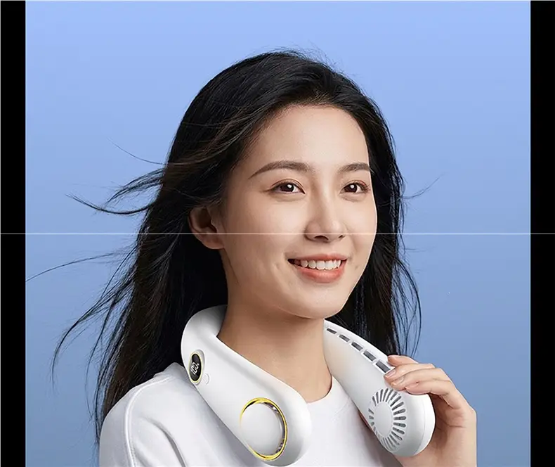 Hanging Neck Fan 2026 New Model Silent Small Portable Bladeless Cooling Air Conditioning Fan Ultra-Long Battery Life Mini — feature 38