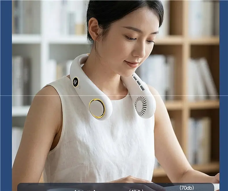 Hanging Neck Fan 2026 New Model Silent Small Portable Bladeless Cooling Air Conditioning Fan Ultra-Long Battery Life Mini — feature 51
