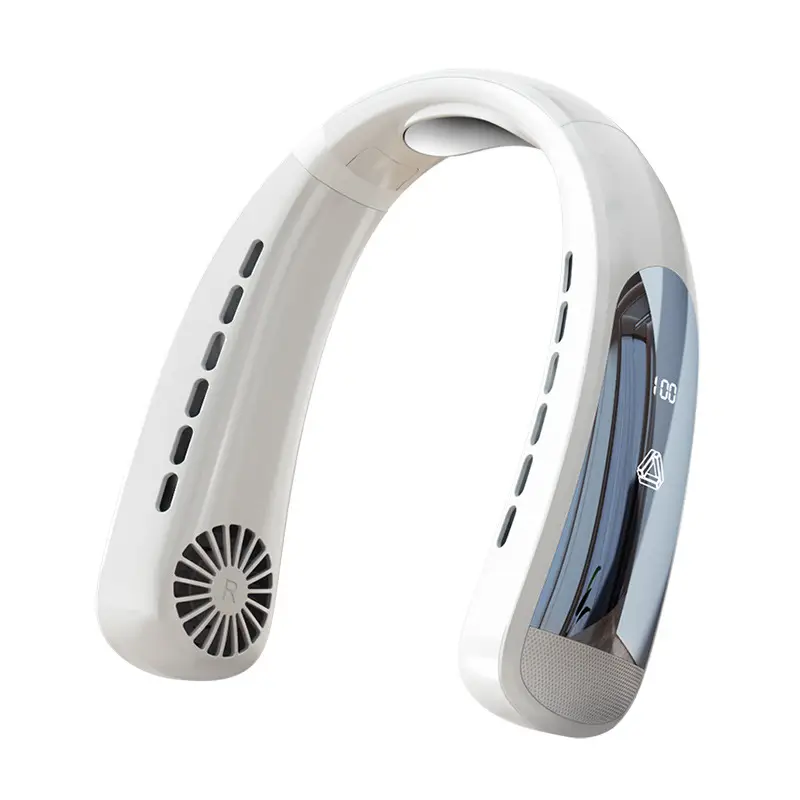 New Style Neck-Hanging Fan USB Rechargeable Bladeless Portable Small Outdoor Sports Cooling Fan Portable Neck-Mounted Type