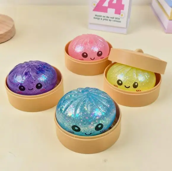 Cross-Border Popular Stress-Relief Squeeze Toy, Glitter Dumpling Stress-Relief Toy, Squishy Dumpling Stress-Relief Toy — feature 15