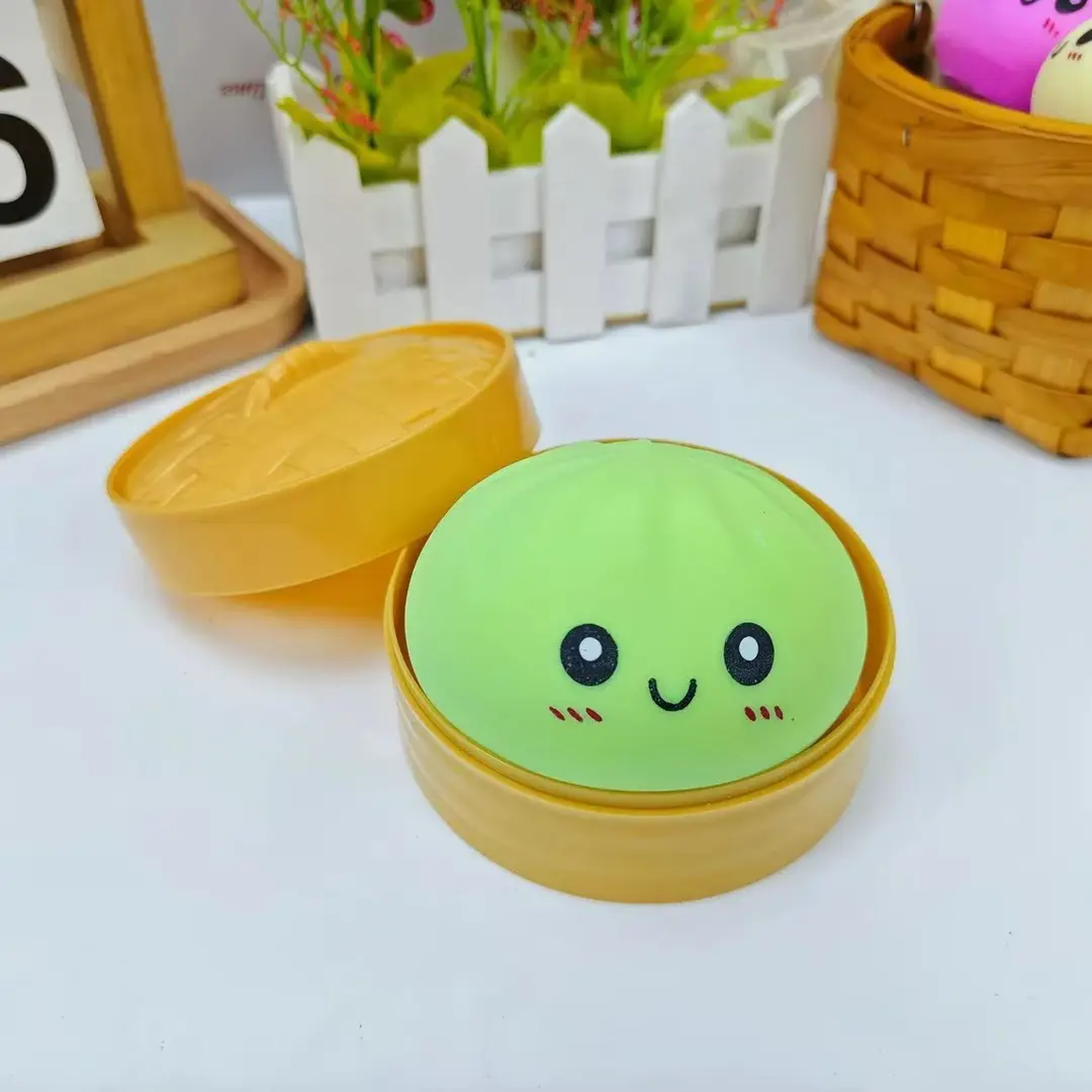 Cross-Border Popular Stress-Relief Squeeze Toy, Glitter Dumpling Stress-Relief Toy, Squishy Dumpling Stress-Relief Toy