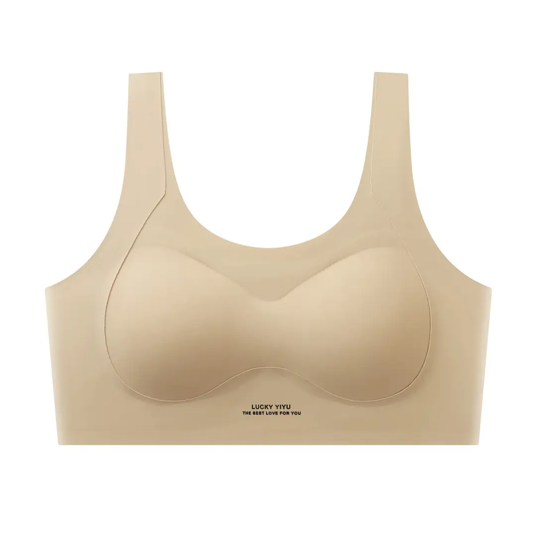 Girls' Underwear, Female Students' Sports Shock-Proof Vest, Breathable and Antibacterial, Second-Stage Puberty Development Bra
