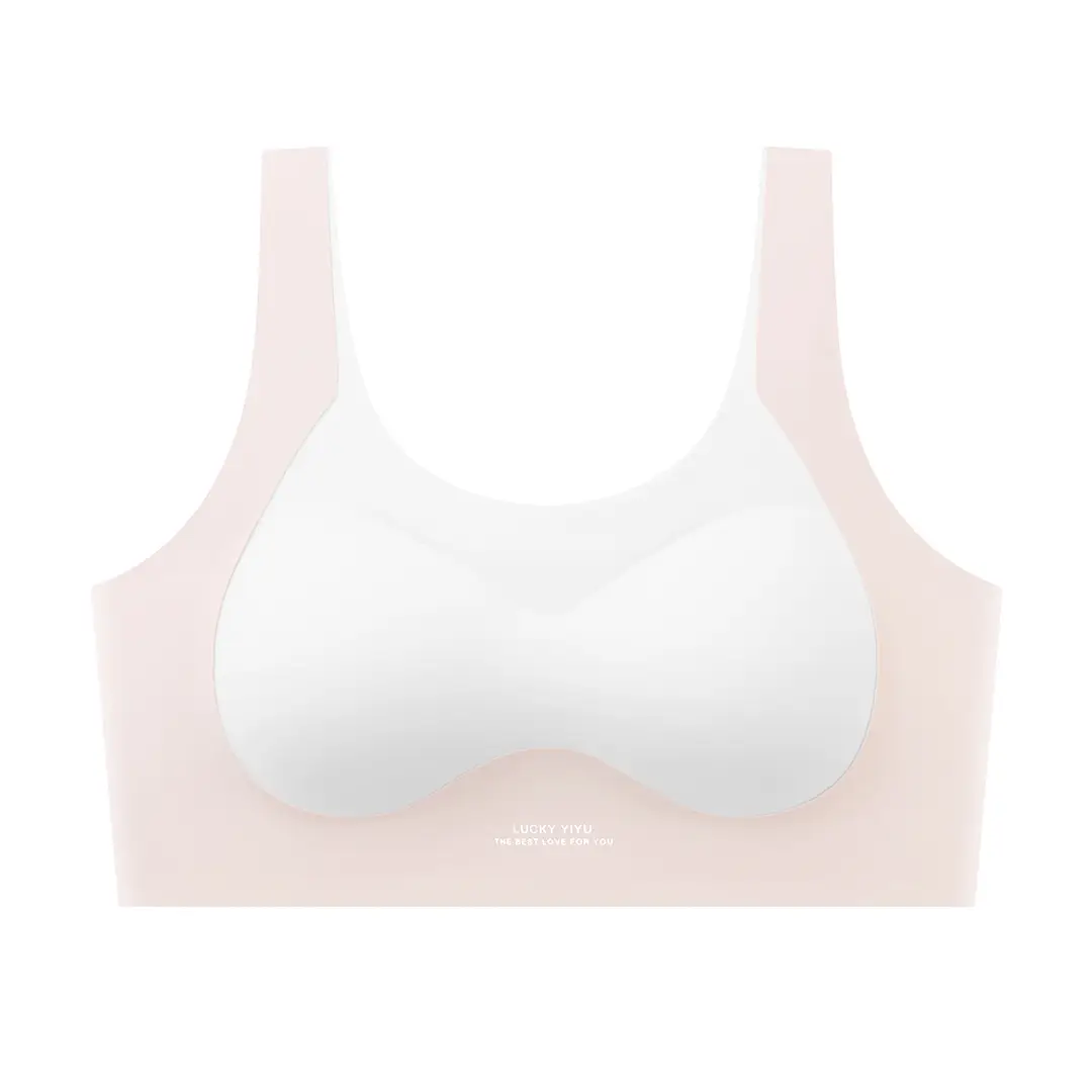 Girls' Underwear, Female Students' Sports Shock-Proof Vest, Breathable and Antibacterial, Second-Stage Puberty Development Bra