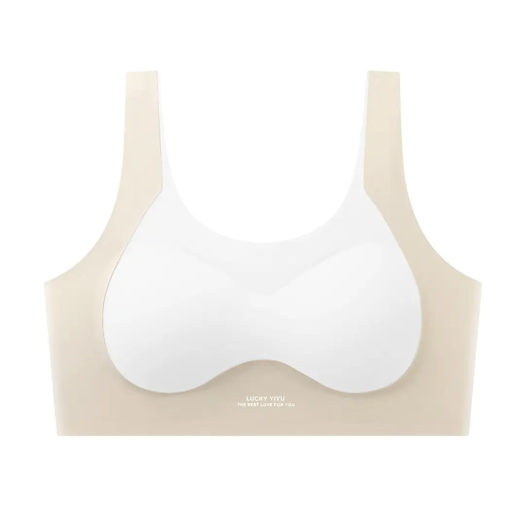 Girls' Underwear, Female Students' Sports Shock-Proof Vest, Breathable and Antibacterial, Second-Stage Puberty Development Bra