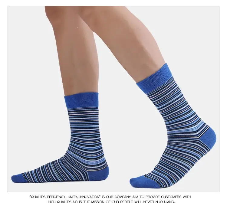 Cross-Border Socks for Men, Plus Size Men's Socks, Japanese Retro Colorful Striped Mid-Calf Slouch Socks, Ins-Style Long Socks — feature 10