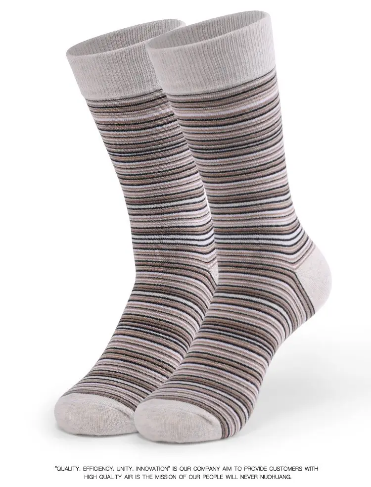 Cross-Border Socks for Men, Plus Size Men's Socks, Japanese Retro Colorful Striped Mid-Calf Slouch Socks, Ins-Style Long Socks — feature 12