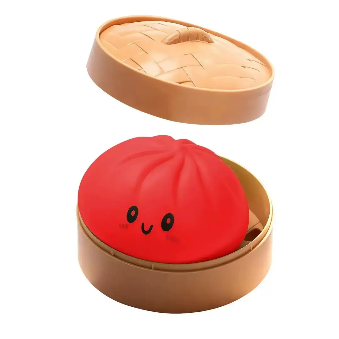 Cross-Border Popular Stress-Relief Squeeze Toy Tpr Steamed Bun Gelatin Maltose Glitter Dumpling — feature 10