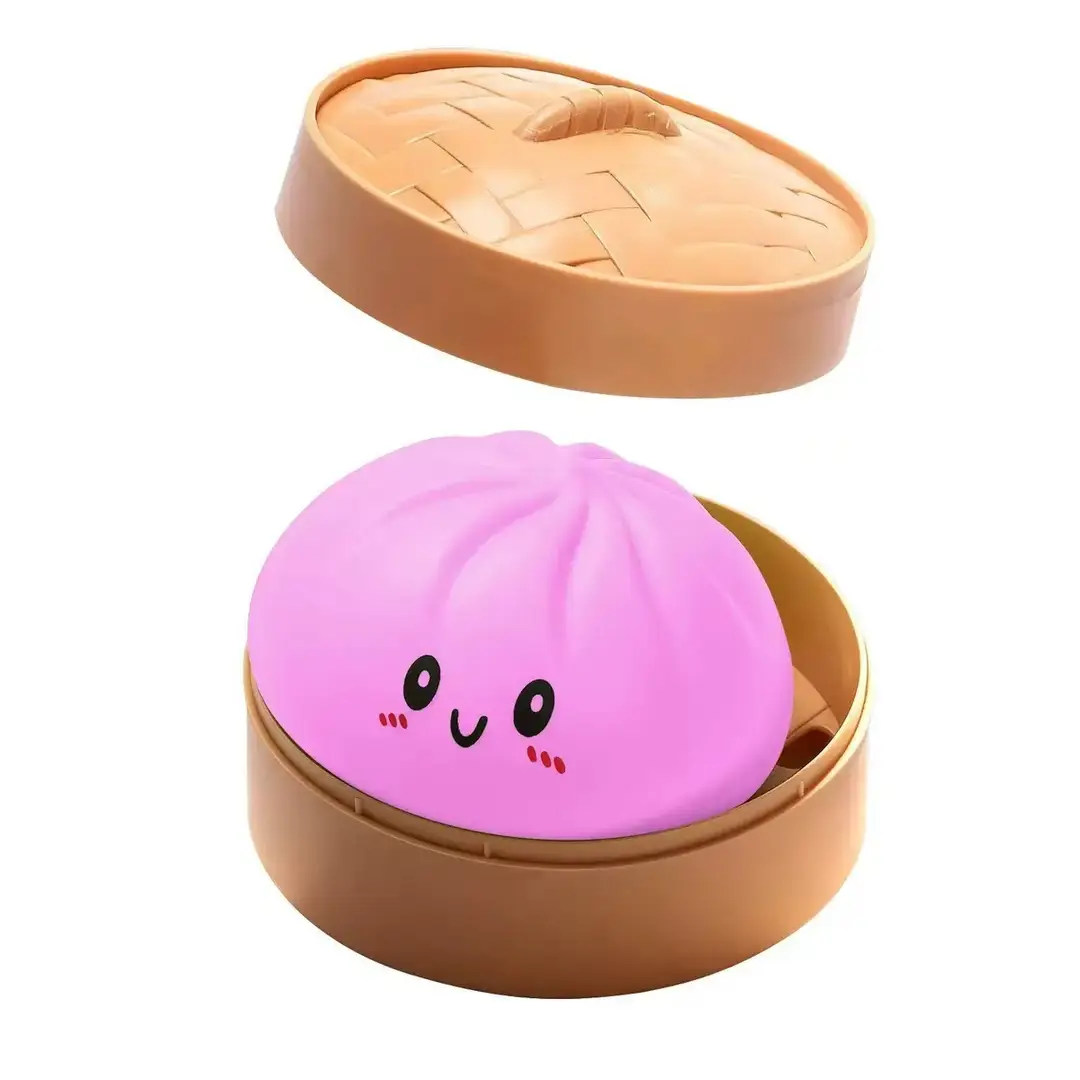 Cross-Border Popular Stress-Relief Squeeze Toy Tpr Steamed Bun Gelatin Maltose Glitter Dumpling — feature 11