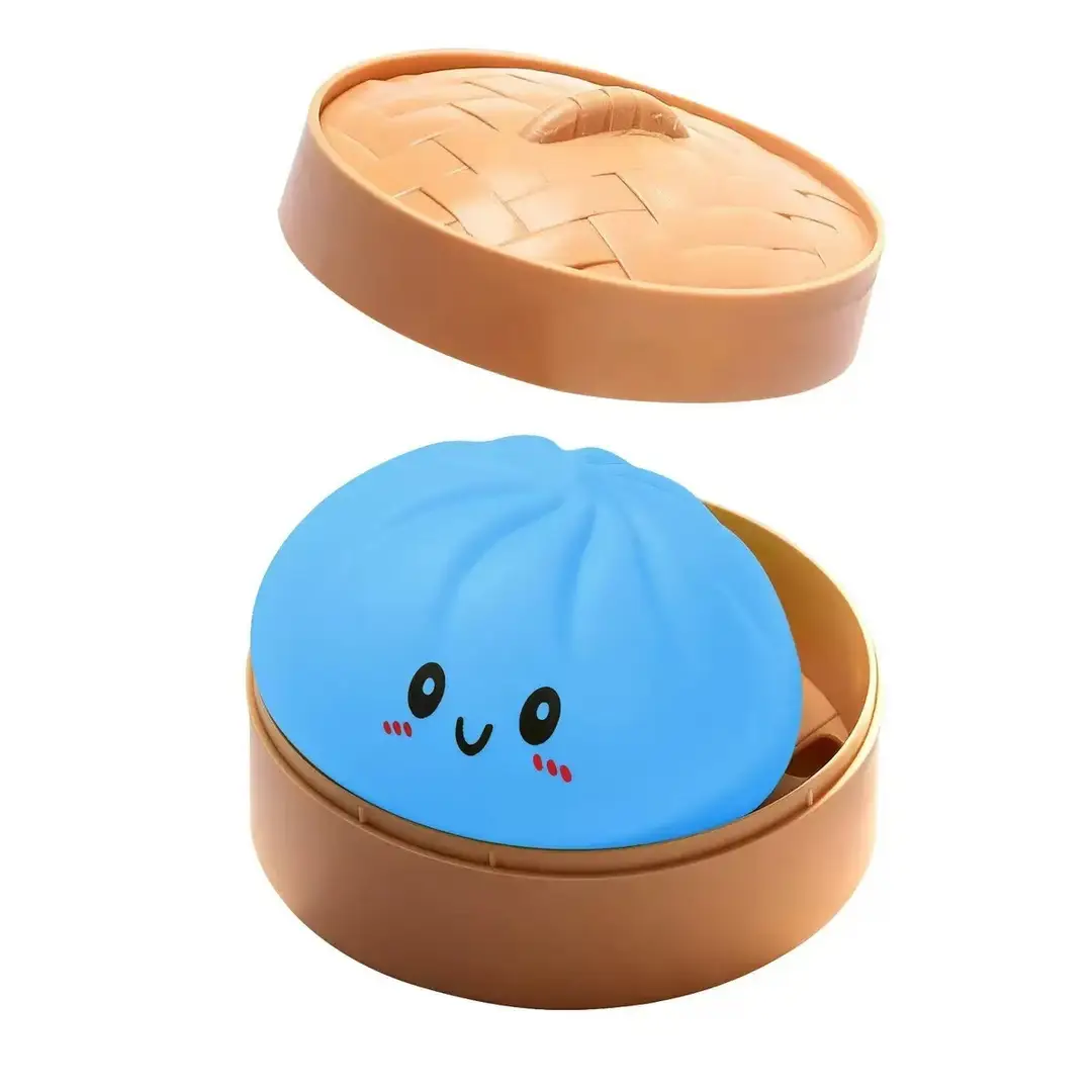 Cross-Border Popular Stress-Relief Squeeze Toy Tpr Steamed Bun Gelatin Maltose Glitter Dumpling — feature 5