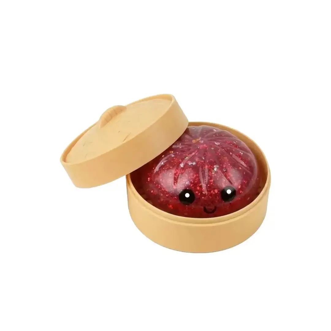 Cross-Border Popular Stress-Relief Squeeze Toy Tpr Steamed Bun Gelatin Maltose Glitter Dumpling — feature 9