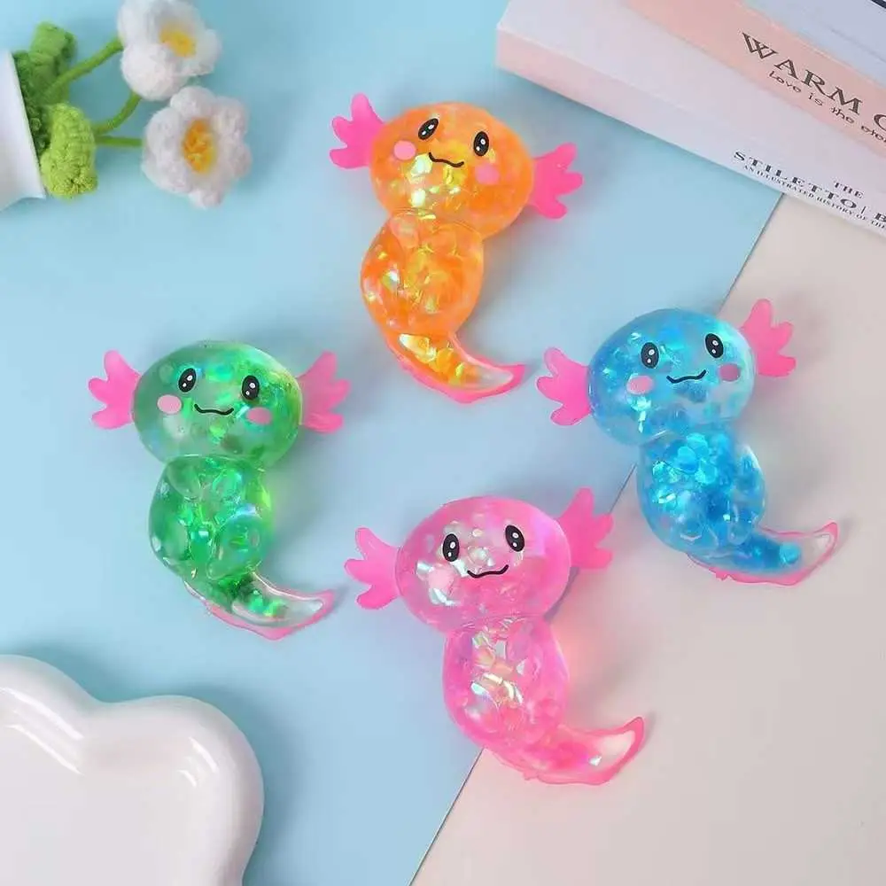 Cross-Border Popular Stress-Relief Squeeze Toy Tpr Steamed Bun Gelatin Maltose Glitter Dumpling