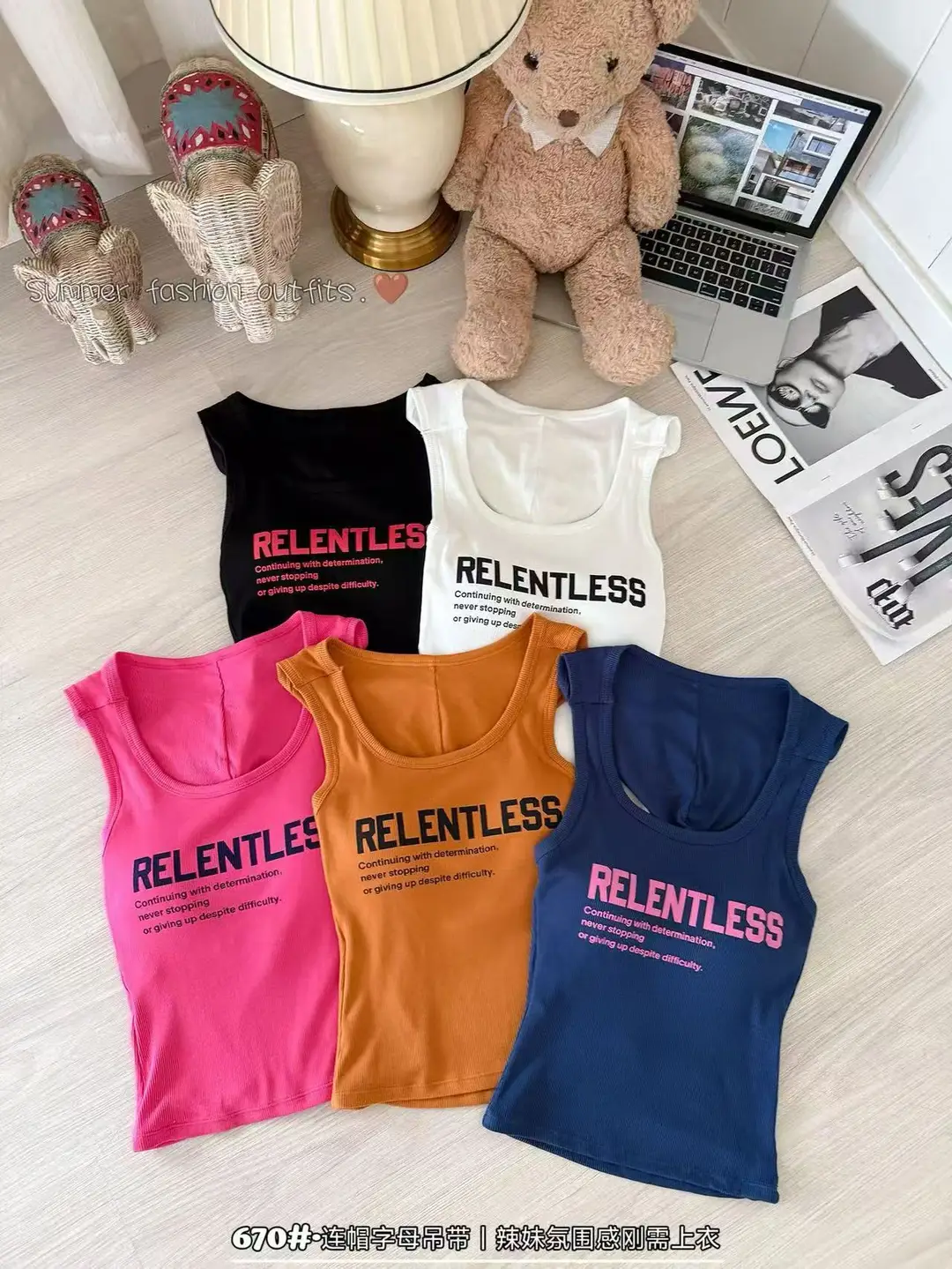 Summer New Style Hot Girl Style Letter-Printed Camisole for Women, Slim Fit, Backless, Hooded Design Top — feature 6