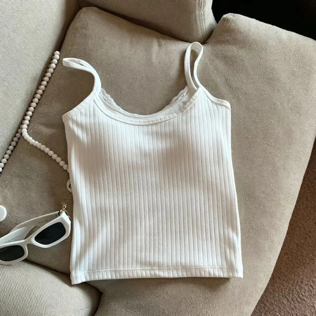 Pure Desire Bowknot Lace Camisole for Women with Built-In Chest Pads, Beautiful Back Design, Sleeveless, Versatile for Layering or Wearing Alone, Summer Top — feature 10