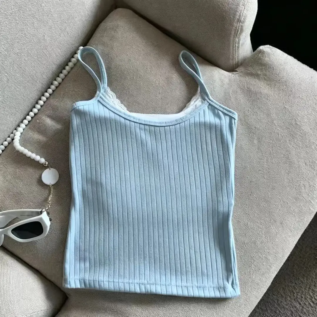 Pure Desire Bowknot Lace Camisole for Women with Built-In Chest Pads, Beautiful Back Design, Sleeveless, Versatile for Layering or Wearing Alone, Summer Top — feature 13