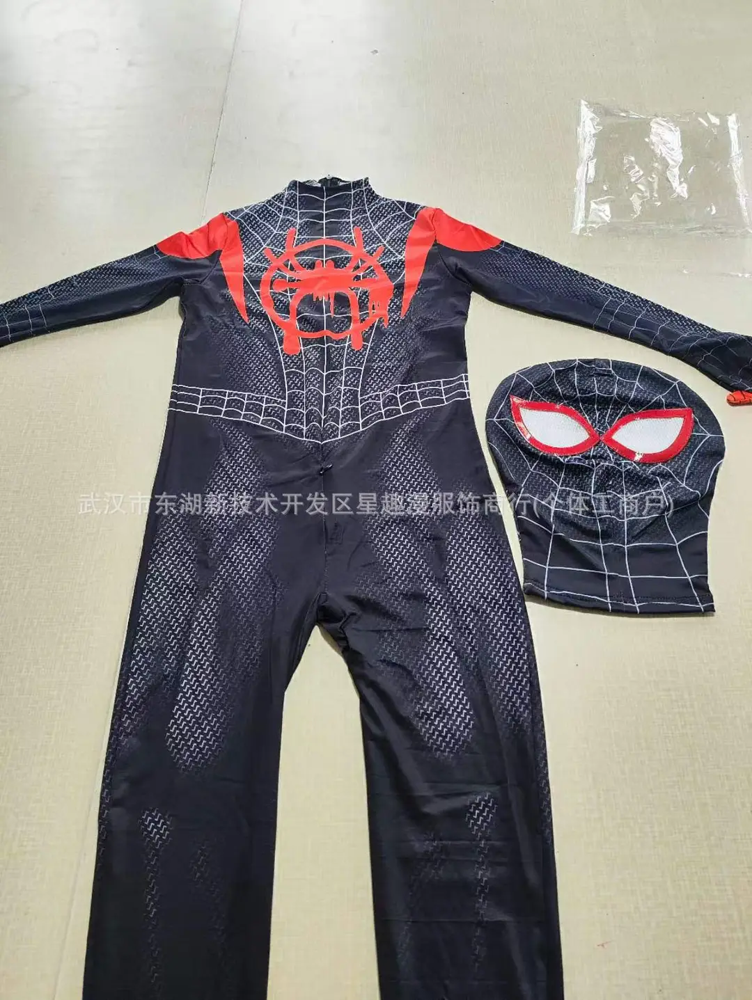Little Black Spider-Man Parallel Universe Miles Cosplay Costume Children's Tight-Fitting Jumpsuit Halloween Stage Performance Costume — feature 12