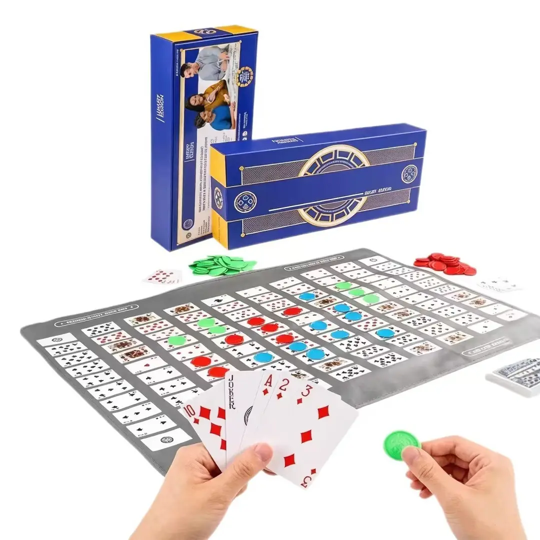 Cross-Border New Version of Sequence Game, Family Gathering Board Game, Poker, Interactive Puzzle, Parent-Child Leisure Tabletop Chess and Card Toys - Image 2
