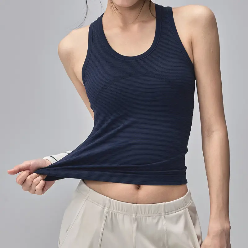Yoga All-In-One Sports Vest, Quick-Drying, Shock-Proof, Running, Pilates Training Bra, Outer Wear, Beautiful Back Yoga Vest