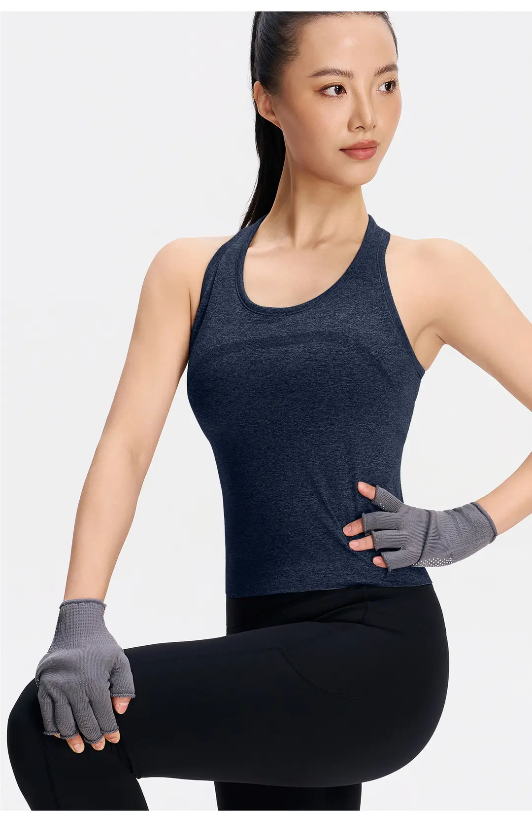 Yoga All-In-One Sports Vest, Quick-Drying, Shock-Proof, Running, Pilates Training Bra, Outer Wear, Beautiful Back Yoga Vest — feature 15