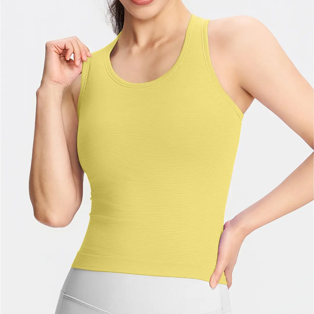 Yoga All-In-One Sports Vest, Quick-Drying, Shock-Proof, Running, Pilates Training Bra, Outer Wear, Beautiful Back Yoga Vest