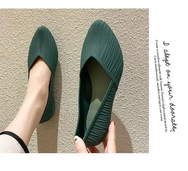 New Low-Cut Waterproof Shoes, Rain Boots for Women, Summer Adult Work Rubber Shoes, Fashionable Jelly Shoes, Non-Slip Shallow Toe-Cap Sandals — feature 12