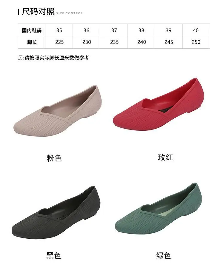 New Low-Cut Waterproof Shoes, Rain Boots for Women, Summer Adult Work Rubber Shoes, Fashionable Jelly Shoes, Non-Slip Shallow Toe-Cap Sandals — feature 5